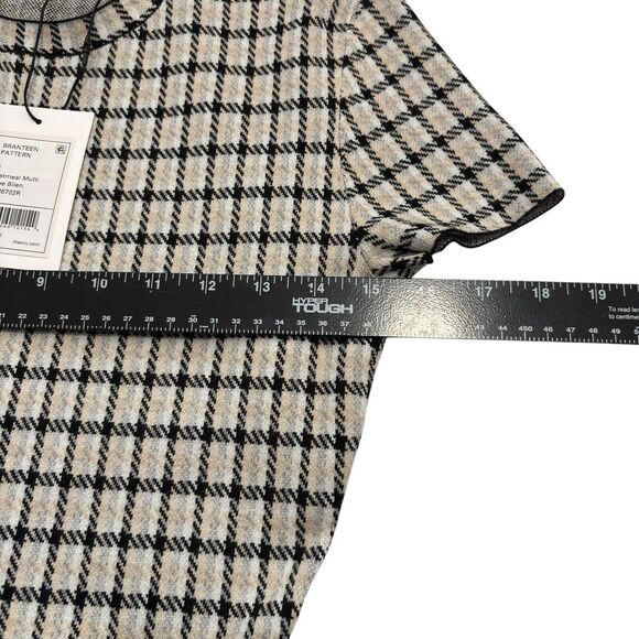 NWT Theory Branteen Merino Wool‎ Dress Black And White Size P - Picture 4 of 7